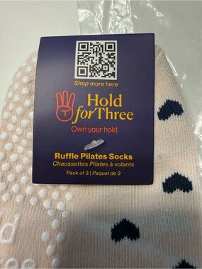 Ruffle Pilates Socks Hold for Three(Pack of 3)